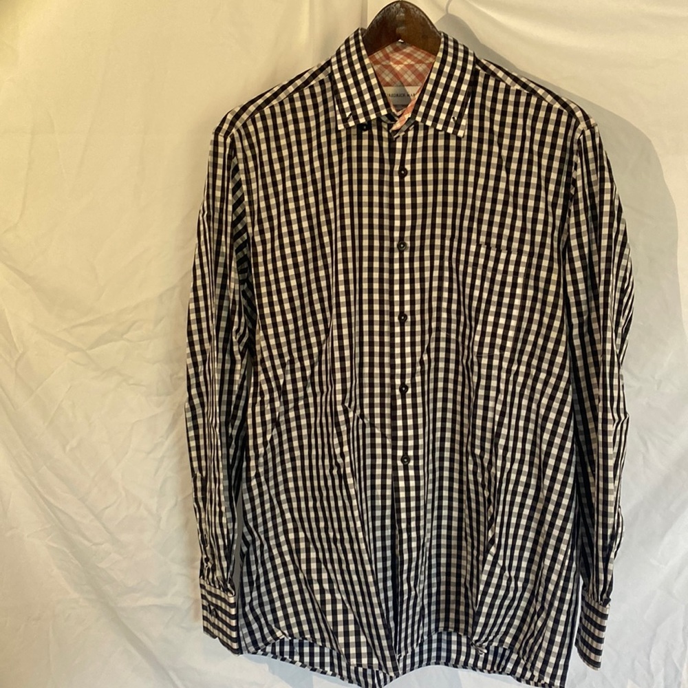 Mens Large Slim Fit Button Down Dress Shirt